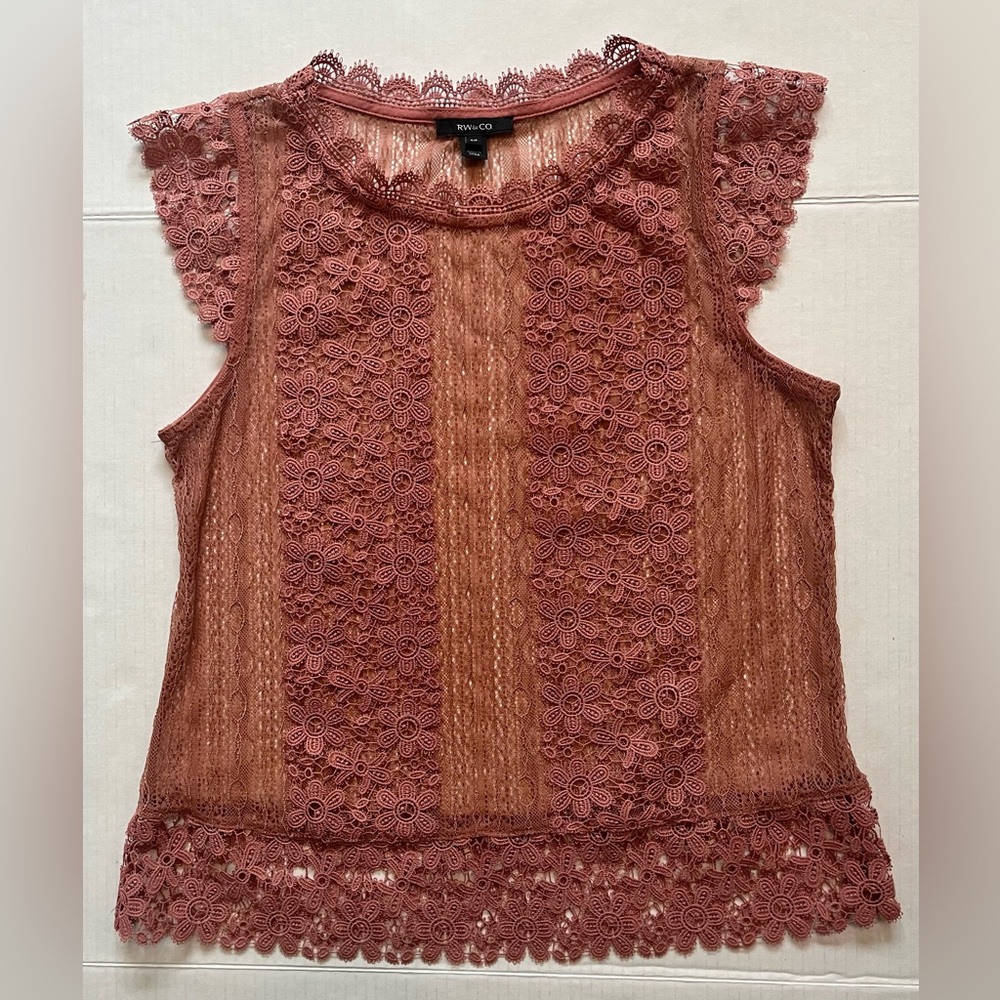 RW&CO. Women's Lace Blouse